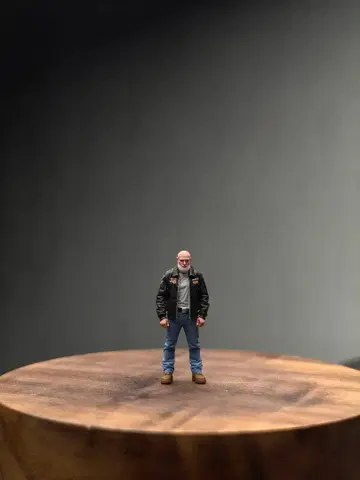 1/64 피규어 바이커풍 남성 인형 미니어처 완성품