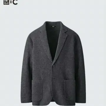 [미사용 새상품] UNIQLO C 니트 자켓 S 사이즈 다크 그레이