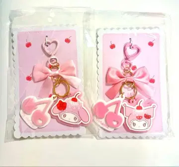 산리오 쇼비도 마이멜로디 쿠로미 휘핑 체리 아크릴 키링