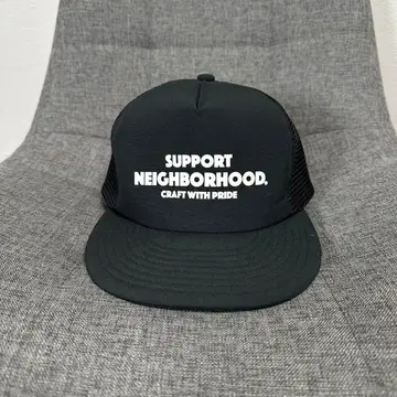 neighborhood 메쉬 캡 블랙 아메카지 바이커