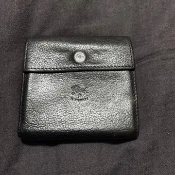 IL BISONTE 일비종떼 이단 접이식 지갑 블랙 가죽