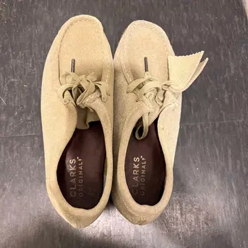 CLARKS ORIGINALS 스웨이드 신발 베이지 정품