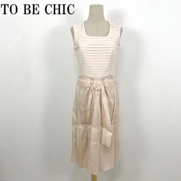 LA6772 투 비 시크 실크 슬리브리스 원피스 베이지 42