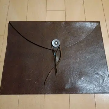 다크 브라운 가죽 A4 대응 문서 케이스