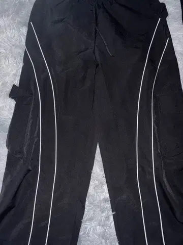 사이드 라인 블랙 팬츠