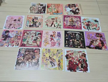 지박소년 하나코 군 애니메이트 특전 미니 색지 카드 16장 세트