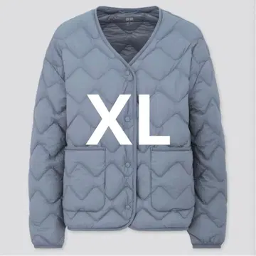 유니클로 울트라 라이트 다운 릴랙스 자켓 블루 XL 수납 봉투 포함