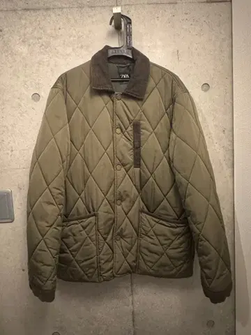 ZARA 퀼팅 자켓 M 올리브 그린