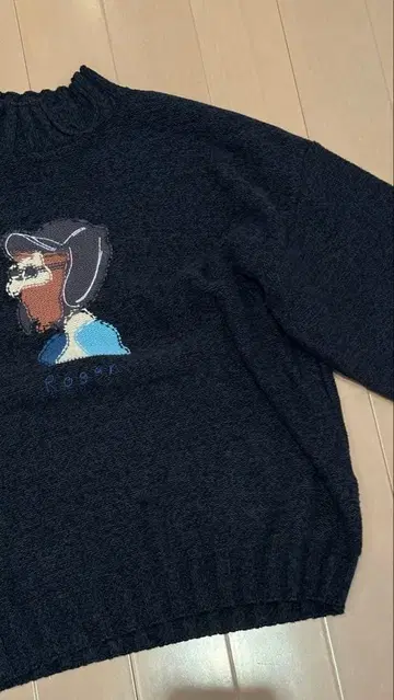 Left alone 니트 스웨터 니트 트레이닝복