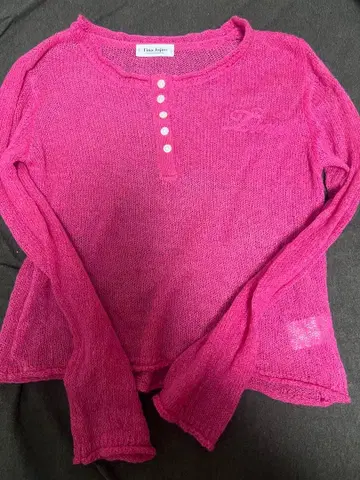 헨리넥 시어 니트 풀오버 TINA:JOJUN