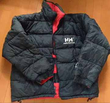 헬리 한센 다운 자켓 블랙/빨간색