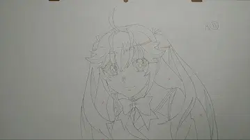 그리자이아의 과실 마츠시마 미치루 친필 원화 (A7)