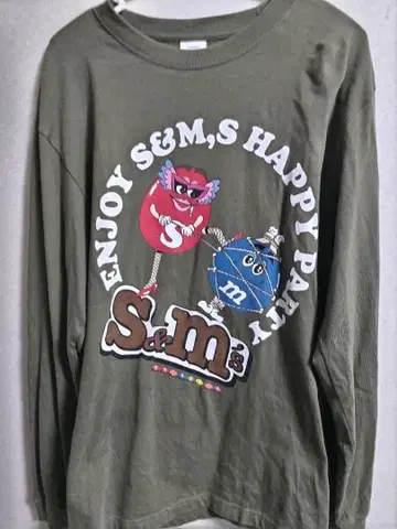 M&M's 긴팔 티셔츠 L 사이즈