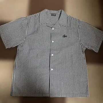 Supplier 체크 셔츠 짧은 기장 체크 셔츠