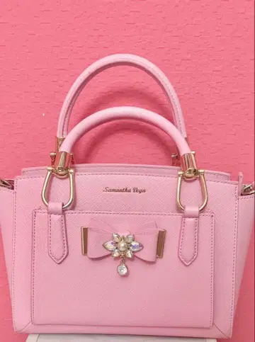 사만다 베가 핑크 핸드백