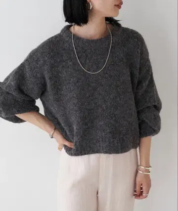 shenery 울 혼방 숏 니트