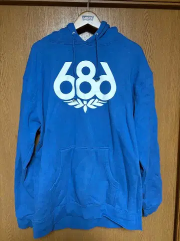 686 파랑 후드티 L 사이즈 스노우보드 의류