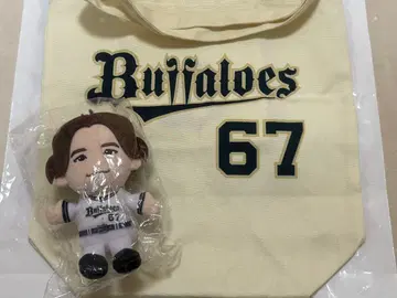 오릭스 나카가와 케이타 선수 봉제 인형 토트백