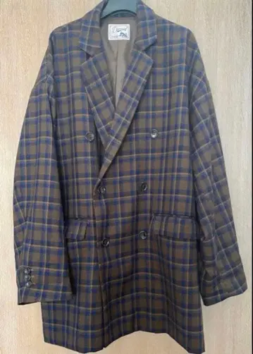 오늘 한정 가격 Discoat 체크 W 브레스트 재킷