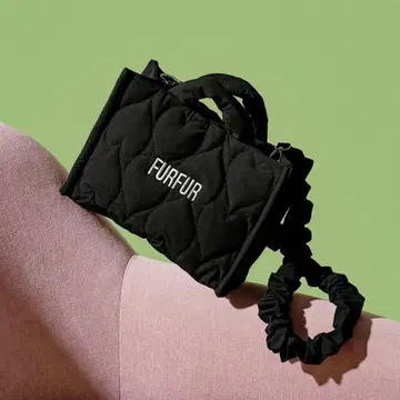 FURFUR 하트 퀼팅 백