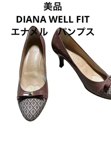 새상품급 DIANA WELL FIT 에나멜 펌프스