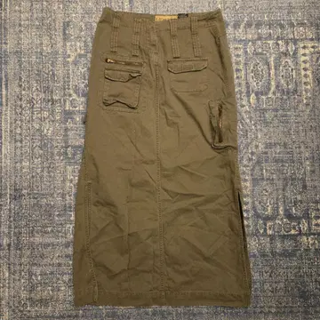 CJ Crest Jeans 올리브 카키 롱 스커트