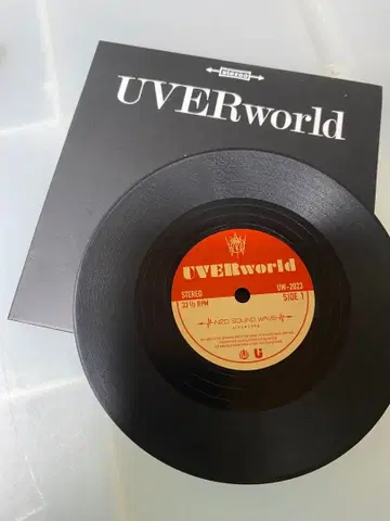 미사용품 UVERworld 7인치 레코드 코스터 2023년도 특전