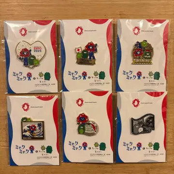 EXPO 2025 미야쿠미야쿠 모리조 키코로 핀 배지 6개 세트