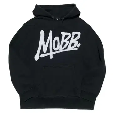 MOBB 후드 부착 맨투맨 블랙