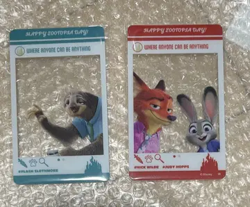 주토피아 SNS풍 아크릴 카드 컬렉션 닉 주디 플래시