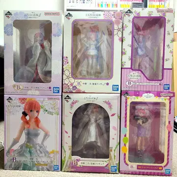 5등분의 신부 나카노 니노 제일복권 피규어 6체 세트