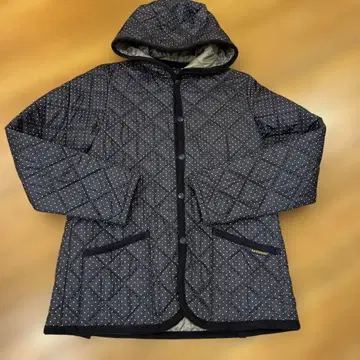 Lavenham 도트 퀼팅 자켓 네이비