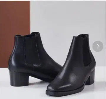 tk. TAKEO KIKUCHI 블랙 사이드 고어 부츠 가죽 중간 힐