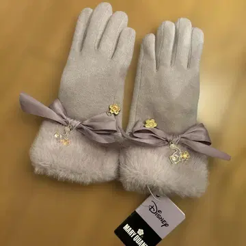 [MARY QUANT] 라푼젤 파스칼 장갑 퍼플 택 포함 새상품