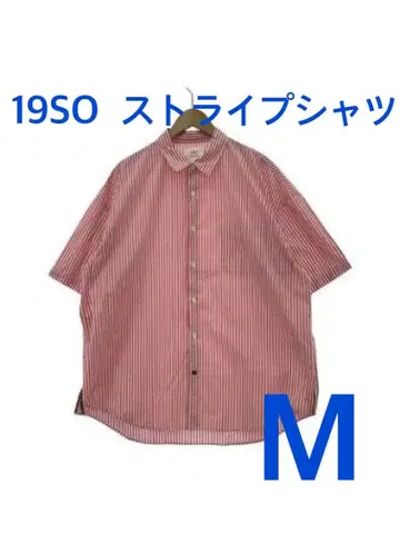 19SO 24/7 스트라이프 셔츠 핑크 M