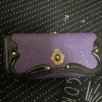 [ 새상품급 ] ANNA SUI 안나수이 가마구치 장지갑 퍼플 보라색