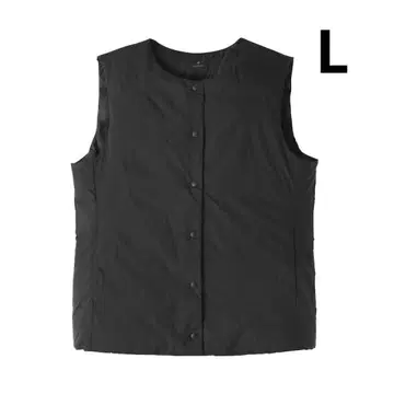 무인양품 경량 다운 포켓터블 노카라 베스트