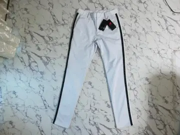 새상품 여성용 뉴발란스 속기모 팬츠 사이즈2 화이트 L 방풍