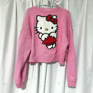 캔디 스트리퍼 헬로키티 하이넥니트