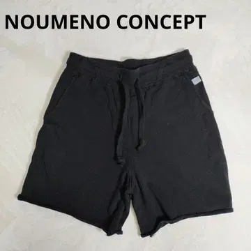 [새상품급] NOUMENO CONCEPT 블랙 숏팬츠 S 면 100%