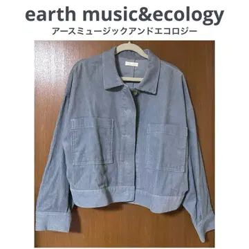 코듀로이 CPO 자켓 색스 블루 [ 1회 착용 ]