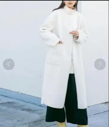 kbf 노카라 롱 보아 코트 리버서블