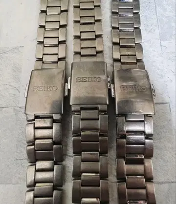 18mm SEIKO 정품 티타늄 남성용 시계 벨트 메탈 밴드 3개 세트