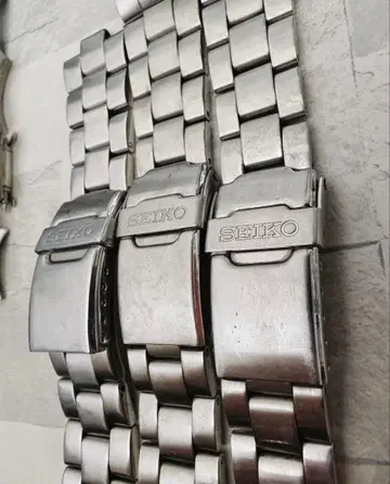 20mm SEIKO 정품 남성용 시계 벨트 더블 락식 버클 다이버즈