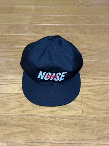 challengerNOISE 로고 블랙 스냅백 캡 나가세