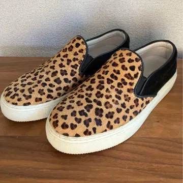 Amb 레오파드 무늬 슬립온 신발 송치 EU35 23.0