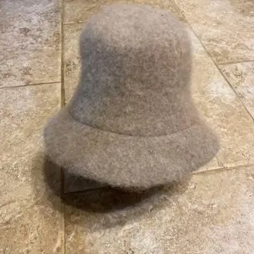 울 그레이 버킷햇 카시라. 알파카 따뜻합니다 새상품급