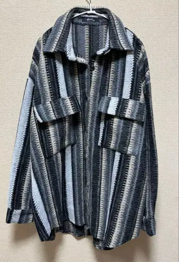 meridian/자카드 직조 셔츠 자켓/두꺼운 원단 셔츠/F