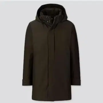UNIQLO 하이브리드 다운 코트 Dark Browne 남성용 M