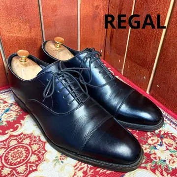 REGAL 스트레이트 팁 블랙 25.5cm O5JR